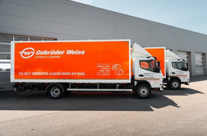 Gebrüder Weiss refuerza su flota eléctrica en con dos FUSO eCanter