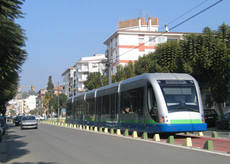 Imagen del tranvía que se piensa reactivar en Vélez Málaga