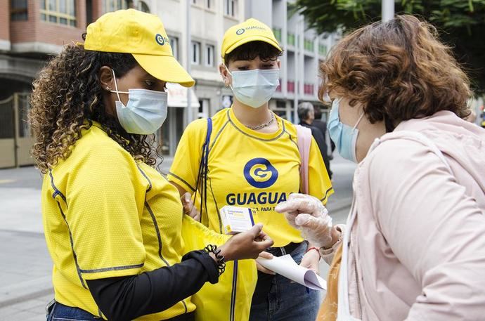 Guaguas Municipales promueve una movilidad saludable con 'Guaguacetamol'