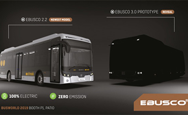 Ebusco en Busworld 2019: nuevo prototipo eléctrico 3.0