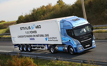 Iveco Stralis NP 460 GNL logra un nuevo re&#769;cord de distancia recorrida