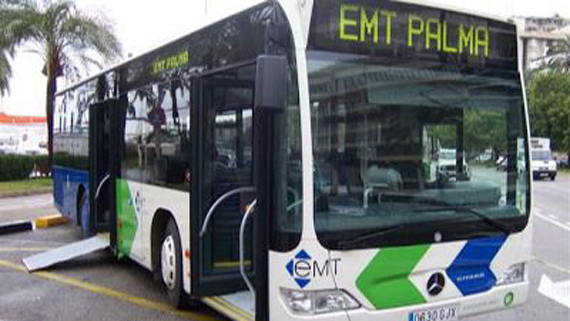 Un autobús de EMT Palma.