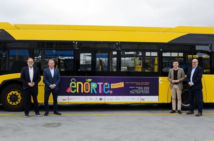 Guaguas Municipales promociona la Feria Enorte en sus autobuses