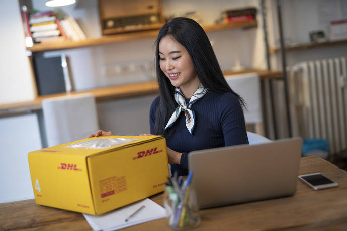 Un envío de DHL para China.