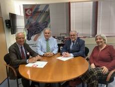 Joaquim Cabané, Enric Ticó, Eduard Rodés y Fina Jarque.