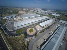 Imagen aérea de la Central Integrada de Mercancías CIM de Lleida.