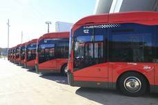 Autobuses híbridos en Zaragoza.