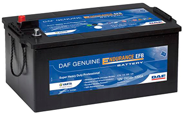 Nuevas baterías DAF Genuine Endurance EFB