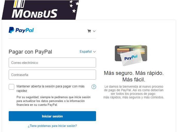 Monbus y PayPal regalan 10 euros en Just Eat