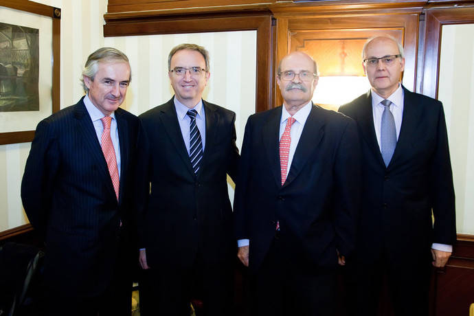 De izquierda a derecha: Álvaro Mazarrasa, Luis Aires, Federico Molina y Andreu Puñet.