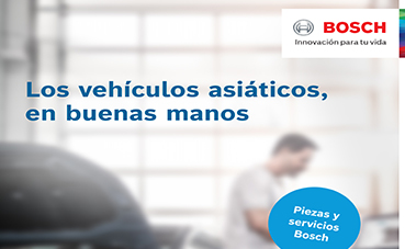 Nuevas piezas de repuesto y servicios Bosch para vehículos asiáticos