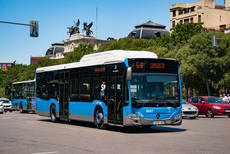 Autobús eCitaro de la línea 54 de la EMT Madrid.