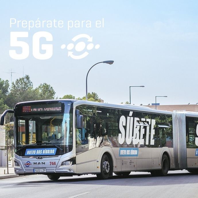 La EMT de Málaga instala tecnología 5G en sus autobuses urbanos