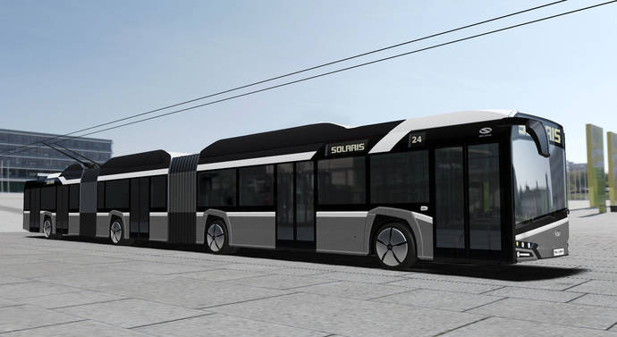 Solaris construye modelos de trolebús biarticulados