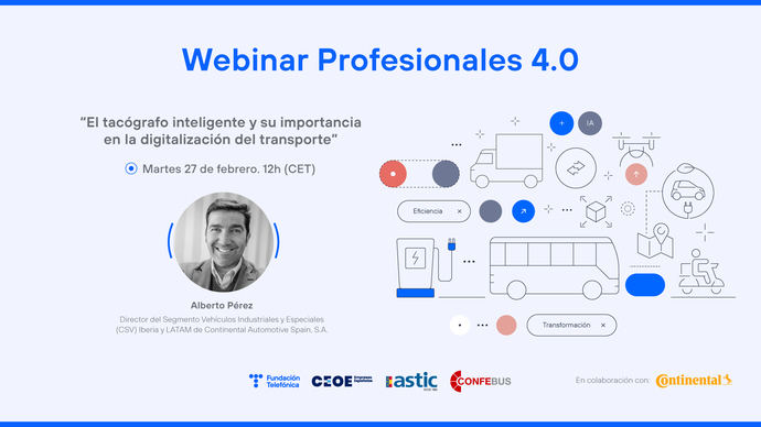 Alberto Pérez impartirá un webinar sobre el papel del tacógrafo