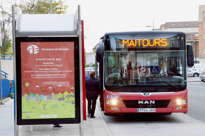 El autobús urbano de Azuqueca suma 6.000 usuarios, al ser gratis con la Tarjeta Ciudadana