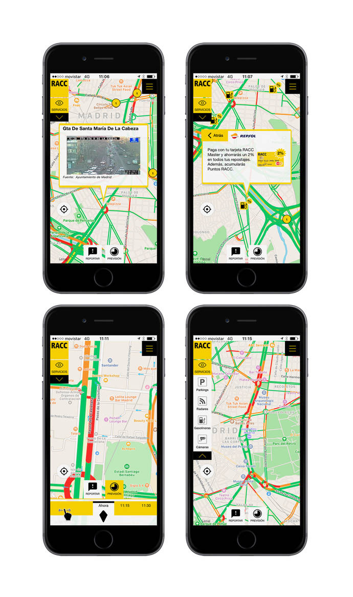 ‘RACC Infotransit’ ofrece datos de tráfico de 163.000 km. de carreteras