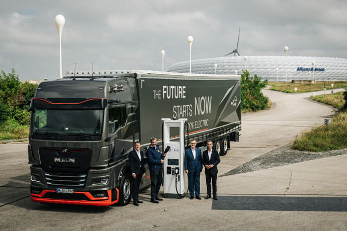 FC Bayern y MAN impulsan la electrificación del transporte en Europa