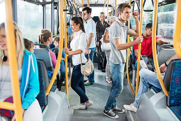 Interior de un autobús.