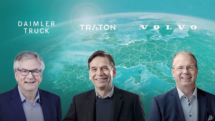 Volvo Group, Daimler Truck y Traton Group firman un acuerdo conjunto