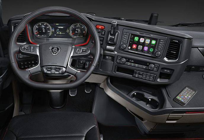 La nueva generación de camiones Scania está introduciendo Apple CarPlay