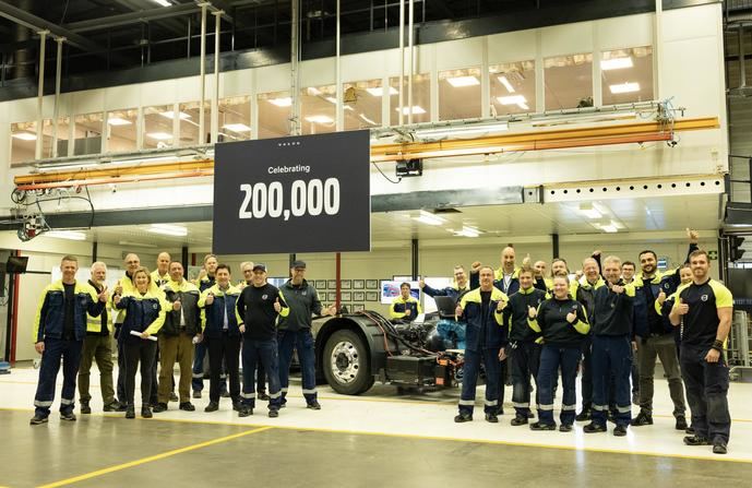 Hito para la planta de Volvo en Borås: 200.000 chasis producidos