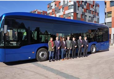 Alsa prueba en Oviedo el primer autobús totalmente eléctrico