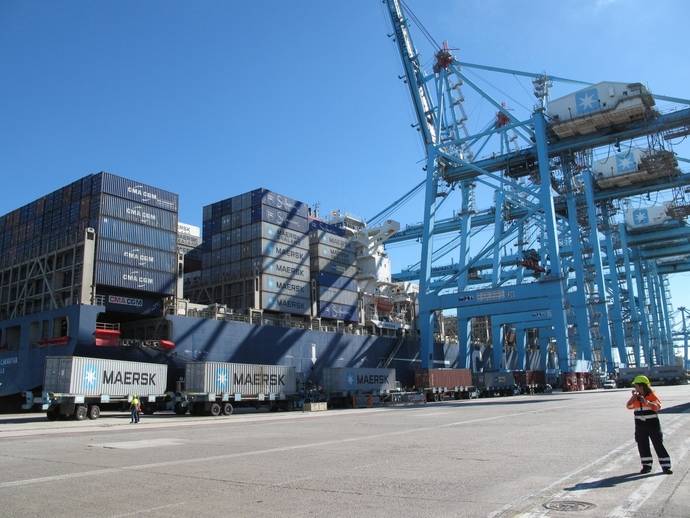 Una terminal del Puerto de Algeciras.