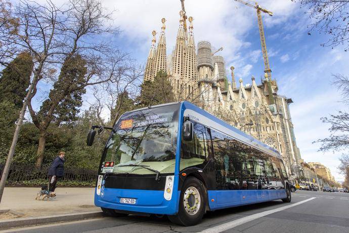 El Aptis de Alstom, durante sus pruebas en Barcelona.