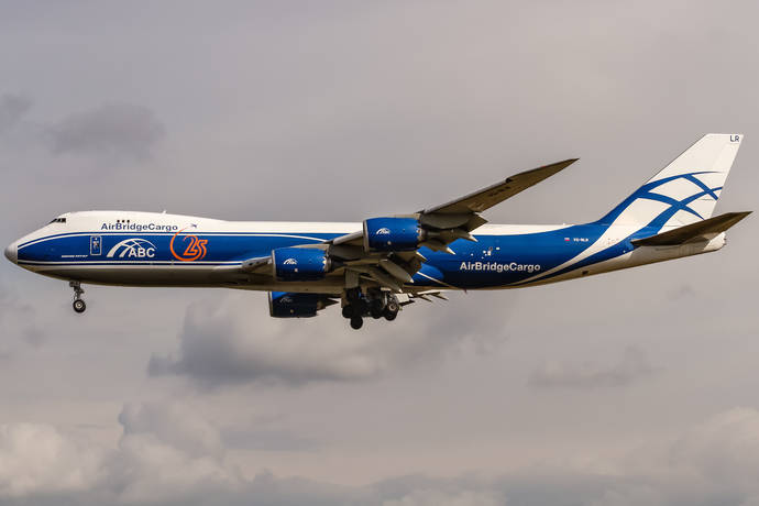 Un avión de AirBridge Cargo.