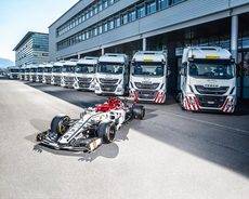 Iveco entrega una flota para logística a Alfa Romeo Racing