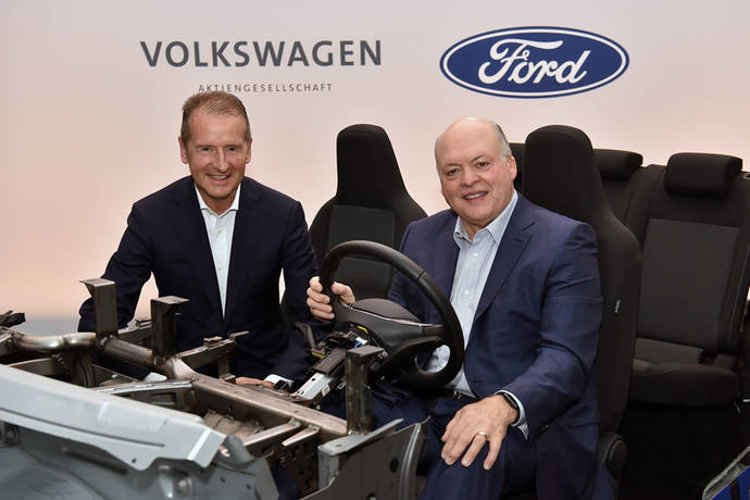 Ford y Volkswagen deciden ampliar su colaboración global