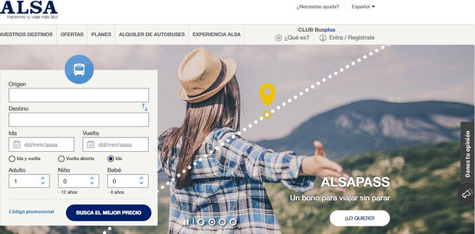 La web de Alsa, certificada por su accesibilidad