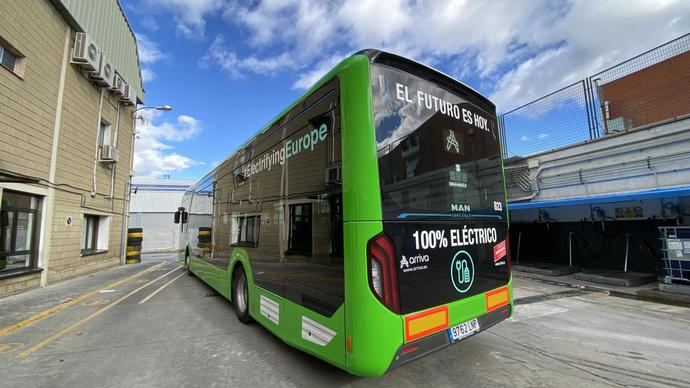 Primera prueba interurbana en la Comunidad de Madrid con un autobús 100% eléctrico