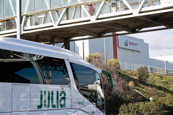 Autocares Julià usa tecnología a bordo en transporte colectivo de Seat