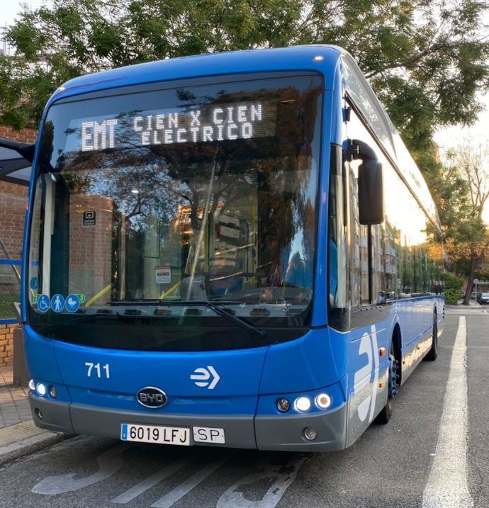 La línea 81 de EMT también se moverá solo con autobuses eléctricos