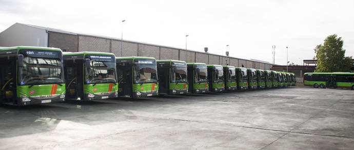 Empresa Martin presenta 18 nuevos autobuses para la Comunidad de Madrid