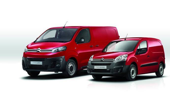 Las furgonetas Citroën Berlingo y Citroën Jumpy.