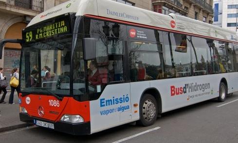 Un autobús de la ciudad de Barcelona.