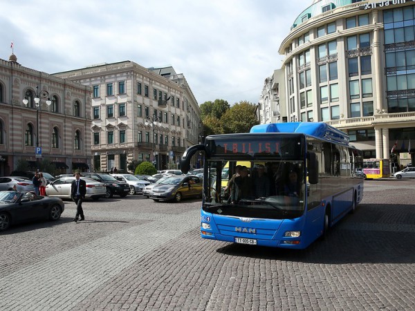 Los autobuses MAN de GNC llegan a Tbilisi, en Georgia