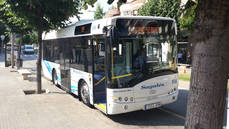 Uno de los autobuses incorporados a la línea