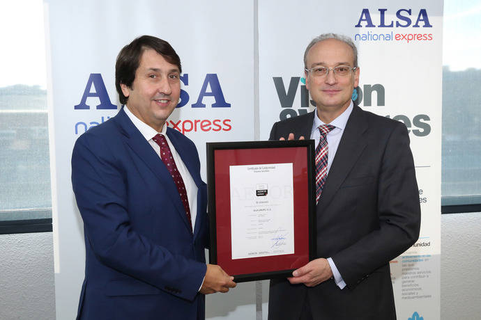 Alsa certificada como Empresa Saludable por Aenor