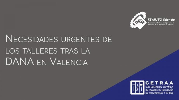 CETRAA y Fevauto apoyan a los talleres afectados tras la DANA