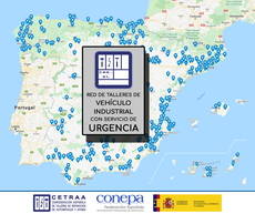 Ya está activo el mapa de talleres de Vehículo Industrial