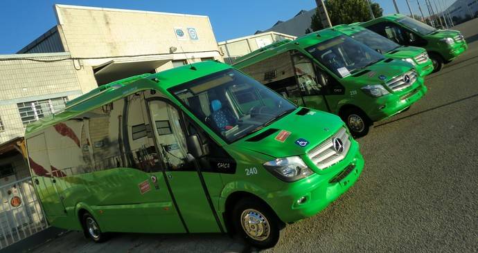 Autocares Herranz recibe cuatro autobuses Spica