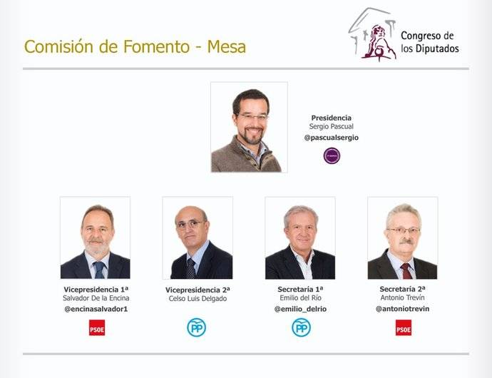 Formada la Comisión de Fomento para la XI Legislatura