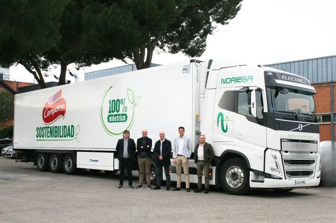 Campofrío incorpora un nuevo camión eléctrico a su flota logística