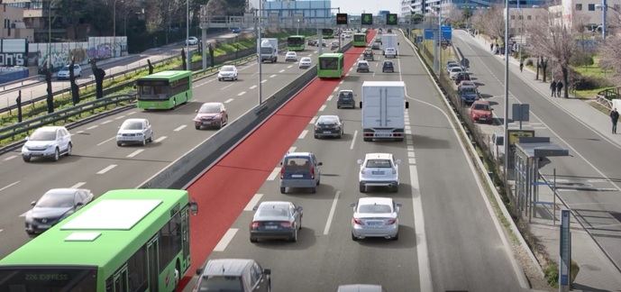 La A-2 será adaptada como carril Bus-VAO, para reducir tiempos de viaje