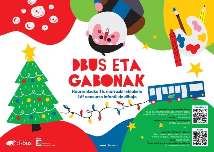 Puesto en marcha el 16º Concurso Infantil De Dibujo “Dbus Eta Gabonak