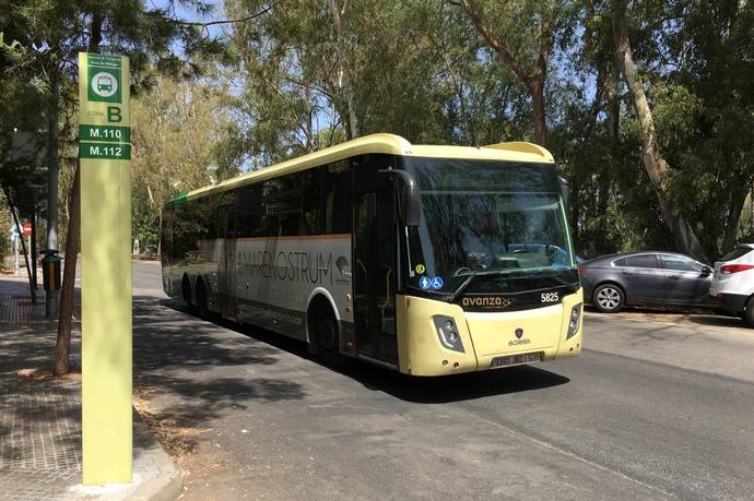 Un autobús del Consorcio de Transporte Metropolitano del Área de Málaga.
